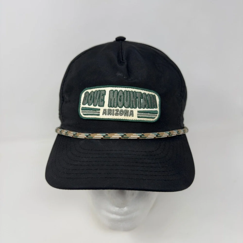 Dove Mountain‎ Golf Club Arizona Black Rope Hat Snapback Performance Cap Mens